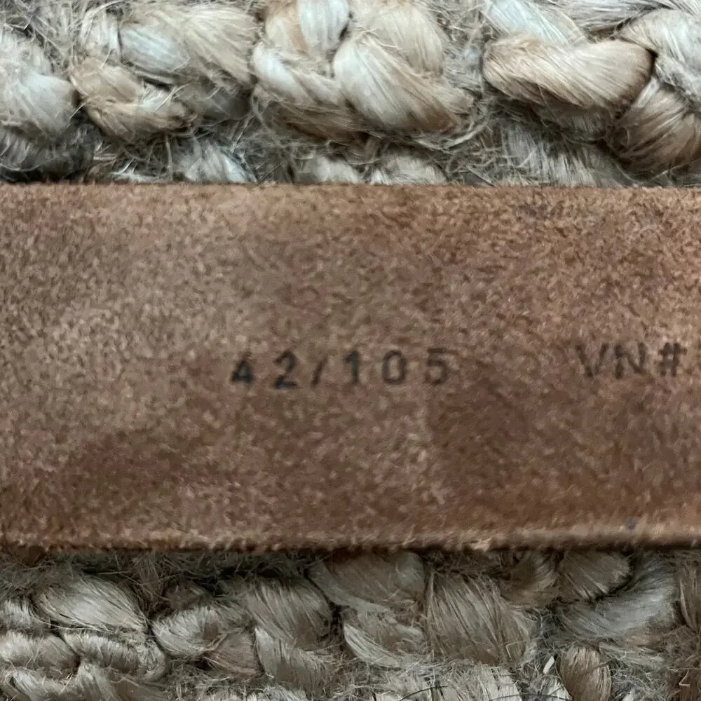 L.L.Bean 1912 Jean Belt Brown Leather Solid Brass Buckle 1.5